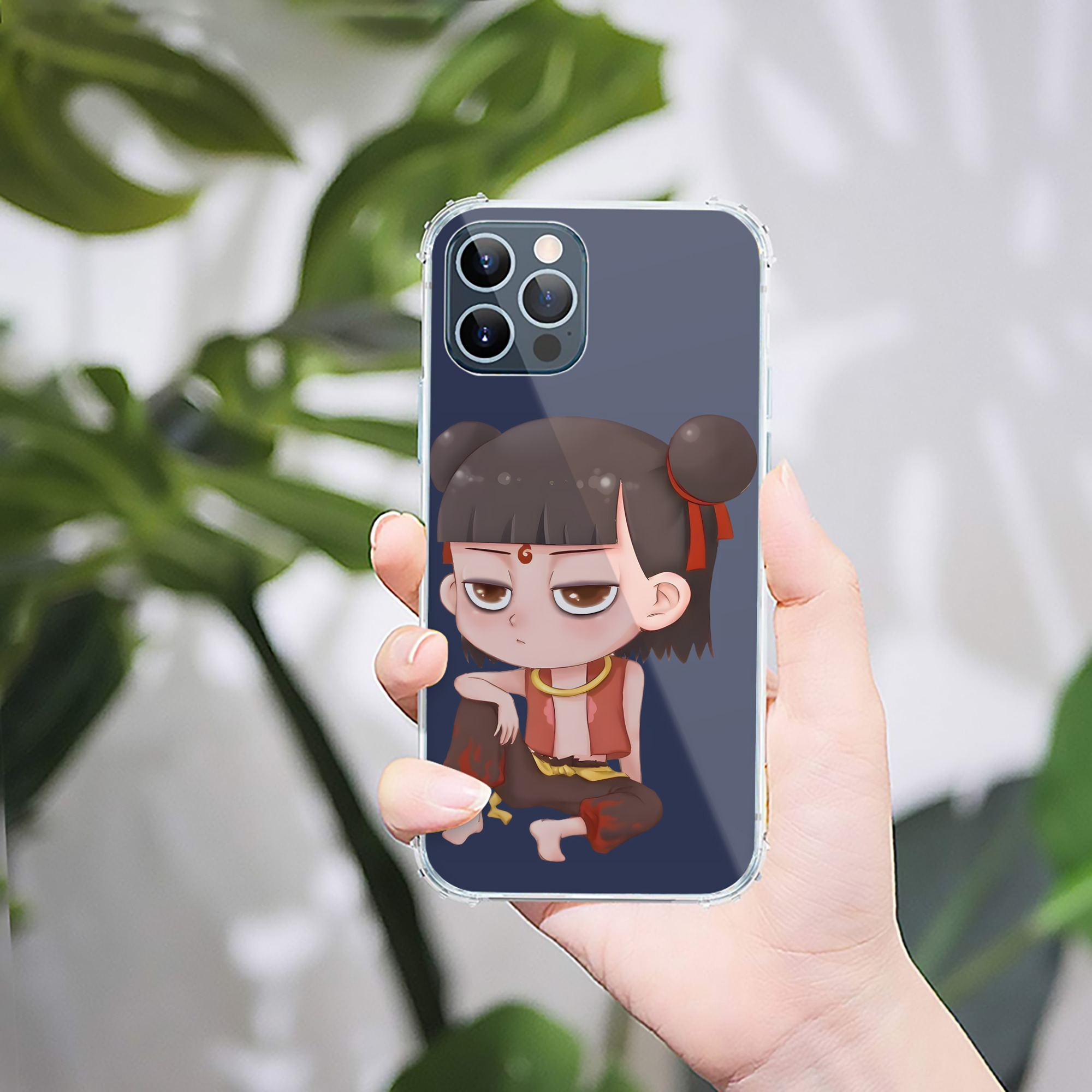 （画像用） Ne Zha 2 ナタ 魔童の大暴れ 【iPhone 12シリーズ対応】透明スマホケース（クリアソフトケース）